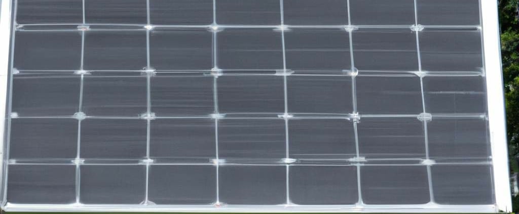 la distribution de l'énergie d'un panneau solaire