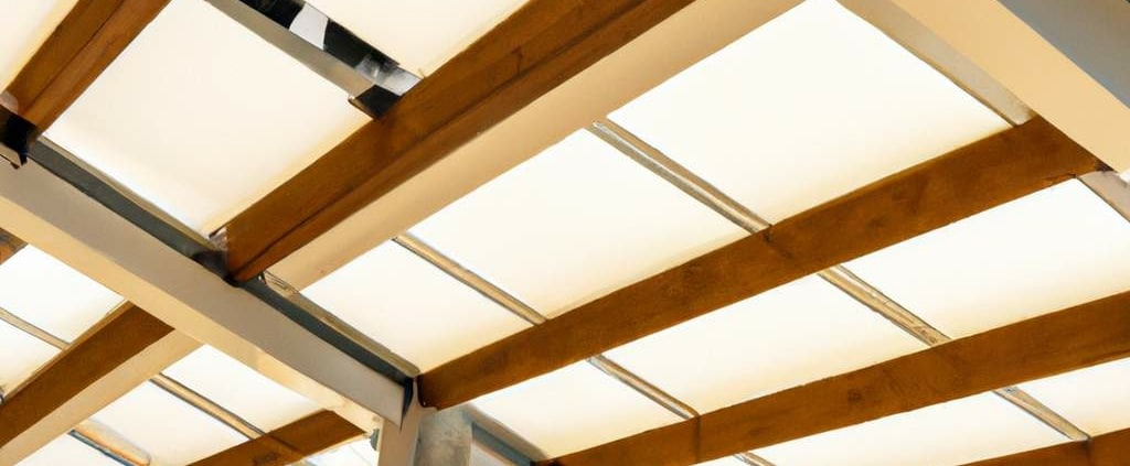 Panneau solaire sur pergola